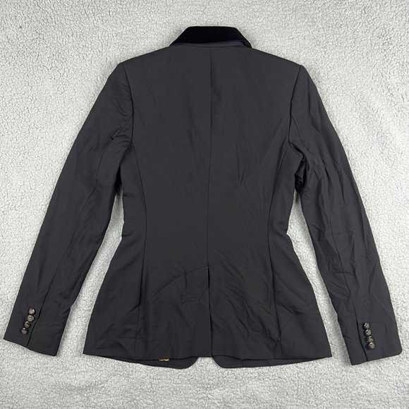 Ralph Lauren Blazer Womens 6 Black SAMPLE Jacket Sport Coat Fox Hunt Riding Work - Picture 3 of 10